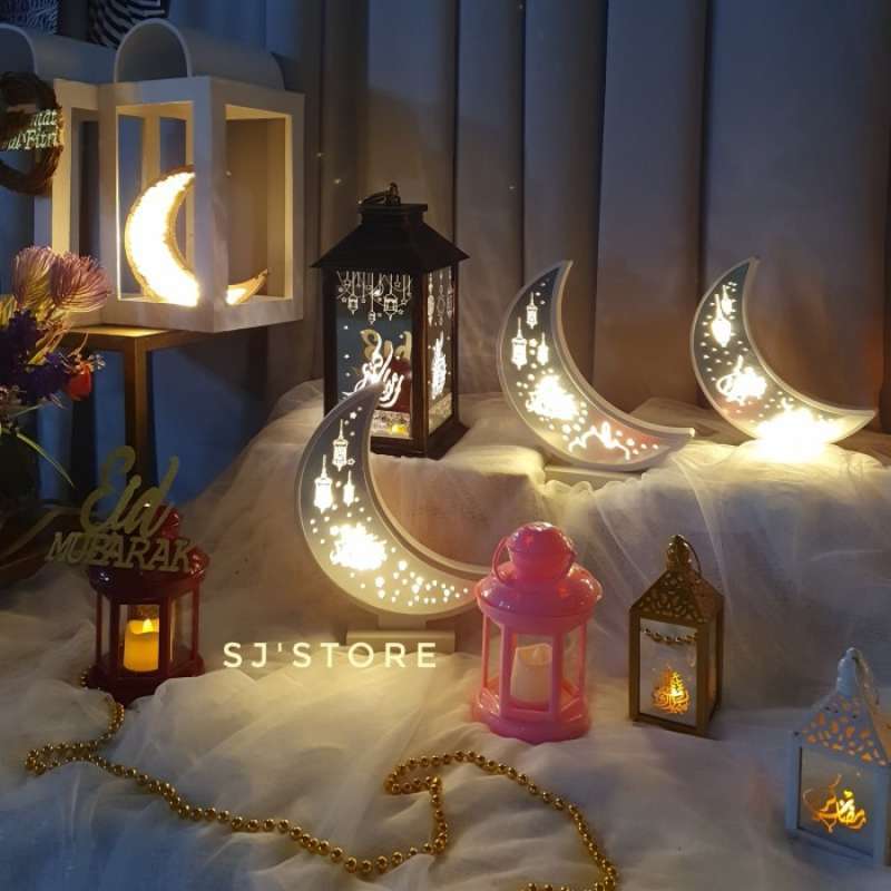 Jual Aksesoris hiasan meja dekorasi lebaran idul fitri lampu lentera