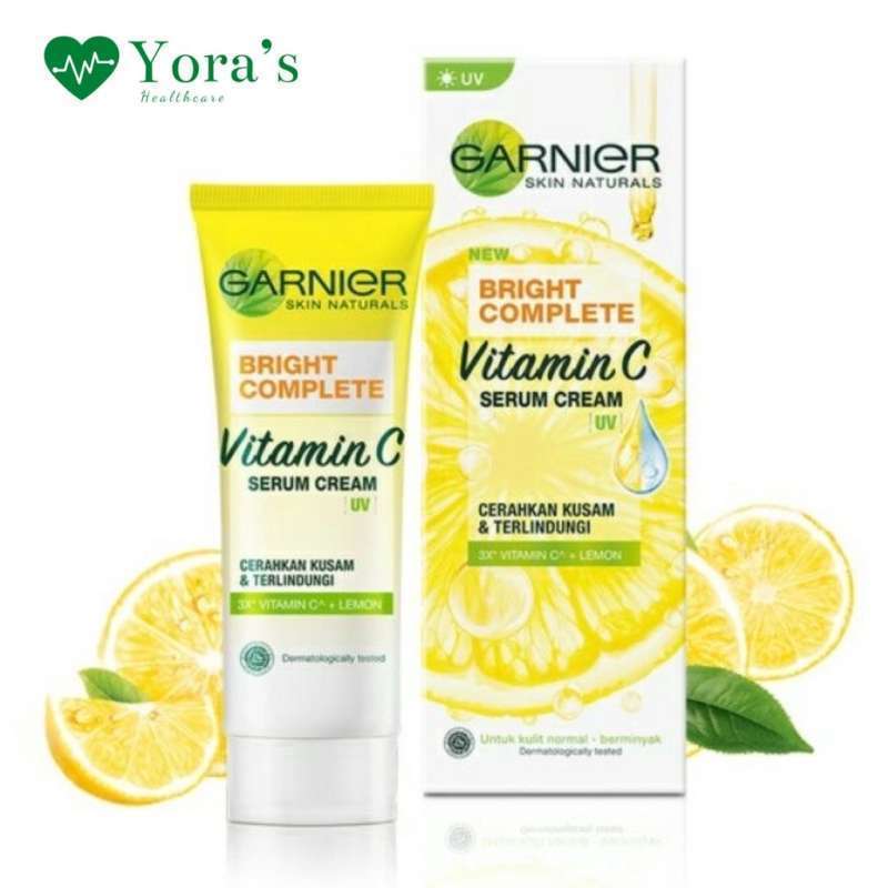 Jual Garnier Bright Complete Vitamin C Serum Cream Uv 20ml Di Seller