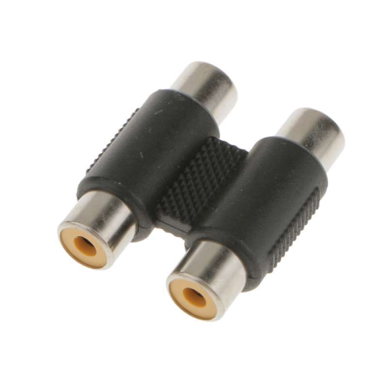 Promo Universal Dual RCA Female Jack Extension Coupler AV Cable