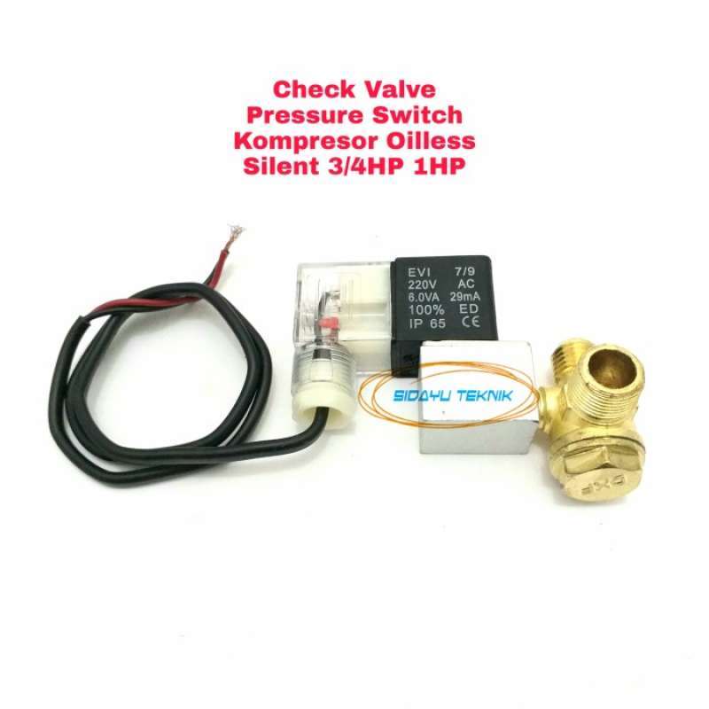 Promo CHECK VALVE PRESSURE SWITCH KOMPRESOR OILLESS SILENT Diskon 33 di Seller Umar Store Tick