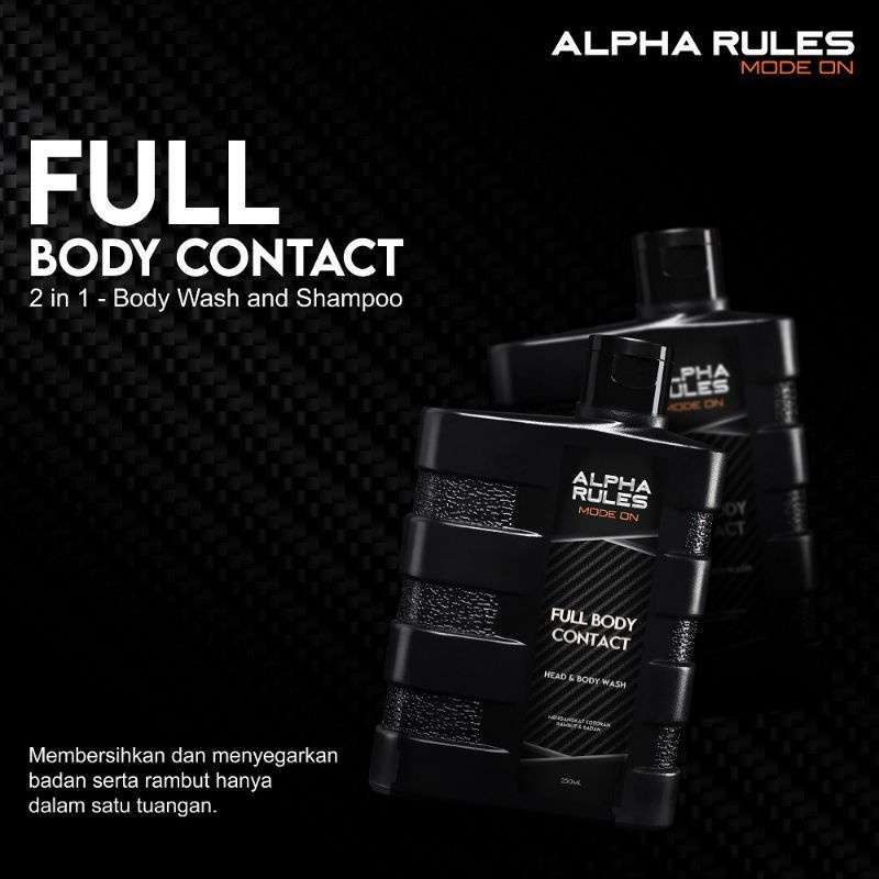 Jual ALPHA RULES FULL BODY CONTACT HEAD&BODY WASH di Seller LINDA