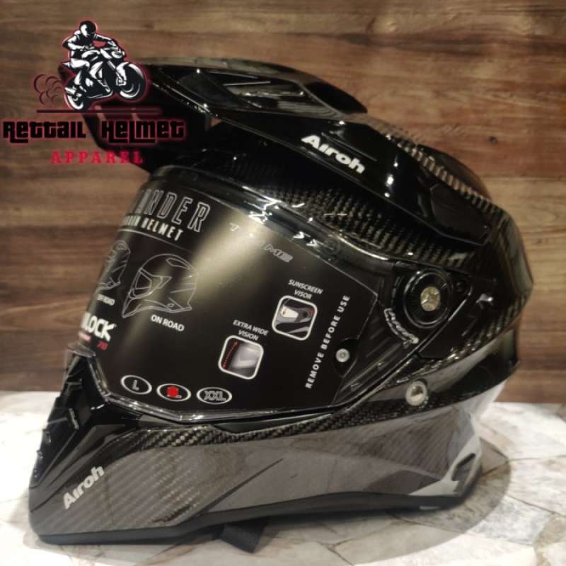 Promo Terbaik Airoh Commander Full Carbon Gloss Helm Full Face Helmet