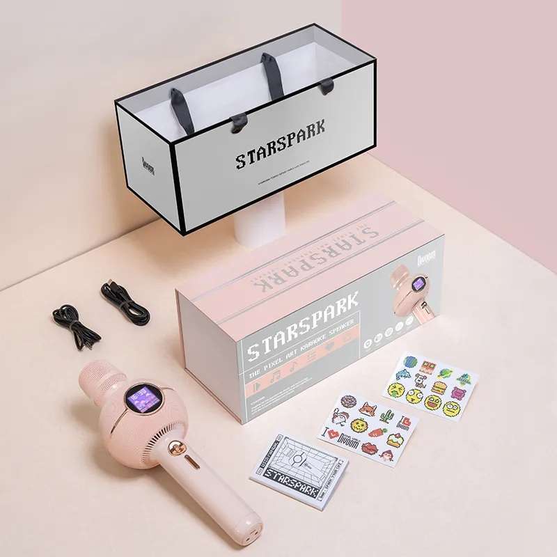Promo Divoom K Starspark - Handheld Ktv Microphone Pixel Art Karaoke ...