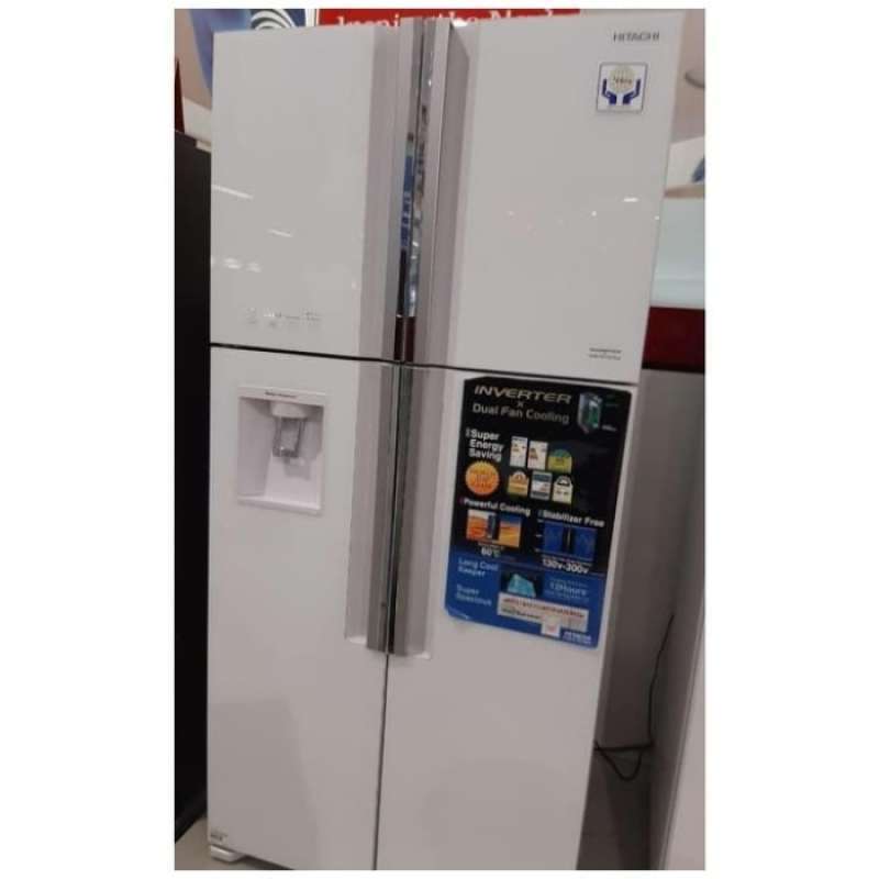 Promo Hitachi RW70Pgd7 Gpw Kulkas Side By Side 4 Door Inverter Dual Fan Diskon 23 di Seller
