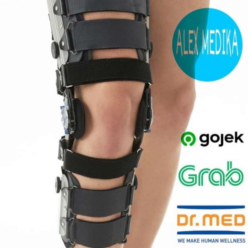 Promo DR MED K027 PostOperative ROM Knee Brace Dial Pin Lock ACL All Size Diskon 33 di Seller