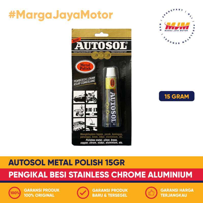 Jual Autosol Metal Polish 15gr Pengkilap Logam Besi Chrome di Seller