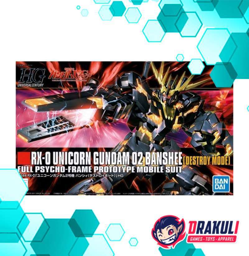 Jual Bandai Hguc Rx-0 Unicorn Gundam 02 Banshee Destroy Mode Di Seller ...