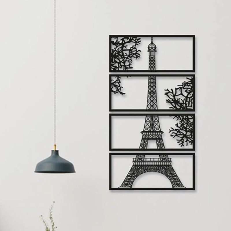 Jual Hiasan Dinding Laser Cut Menara Eiffel | Wall Decor Laser Cut Kayu