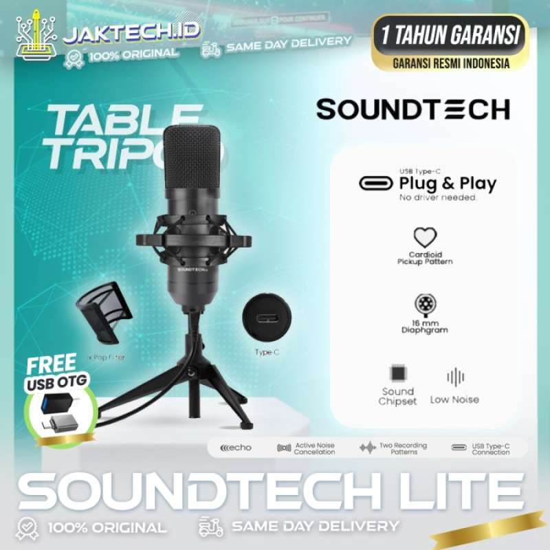 Jual Soundtech Lite Usb Microphone Condenser For Pc Record Steaming Di Seller Nadala Store