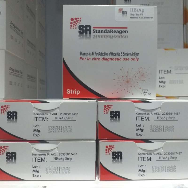 Jual Alat Rapid Test Hbsag Strip Sr Isi 50 Test Di Seller Nur Nur Toko ...