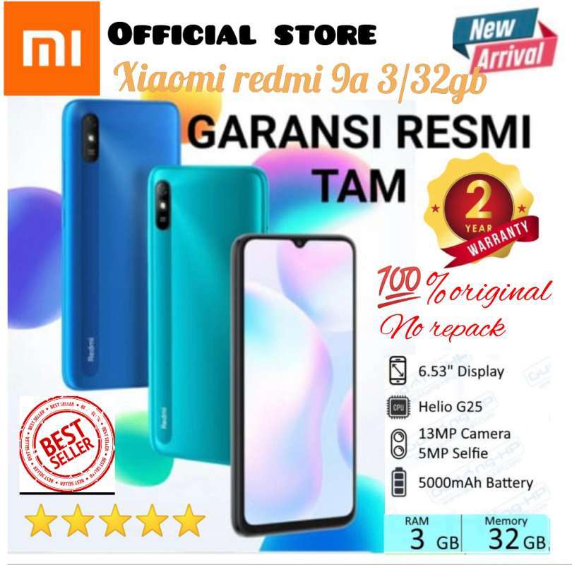 Jual XIAOMI REDMI 9A 3/32GB GRANSI RESMI - BIRU di Seller Hp Store ...