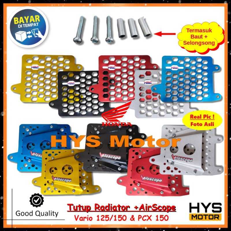 Jual Cover Tutup Radiator Vario 125 / Vario 150 / Pcx 150 - Bahan Besi