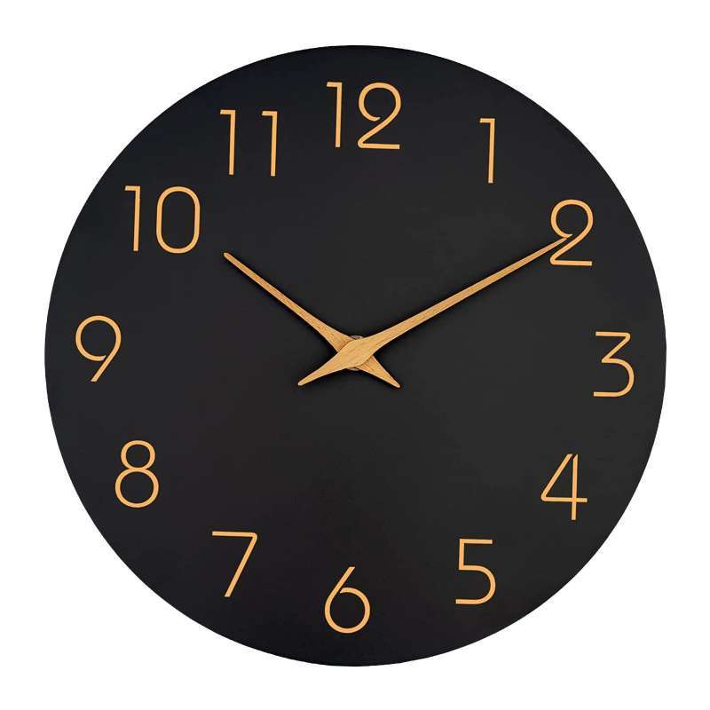 Promo Decorative Wall Clock No Ticking Simple for Kitchen Island Dorm