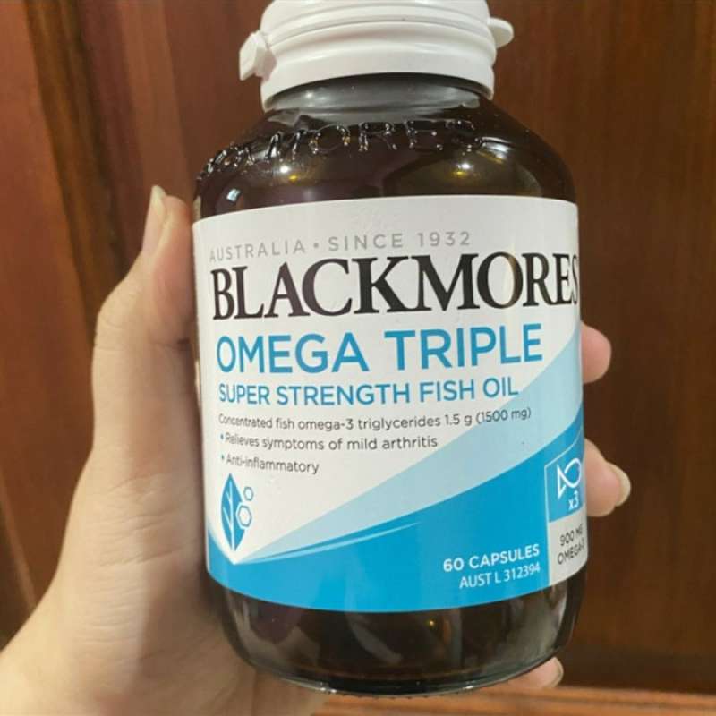Promo blackmores omega 3 triple super strength fish oil minyak ikan isi