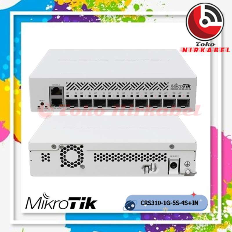 MikroTik CRS310 1G 5S 4S+IN, Cloud Router Switch, 1x Gigabit LAN, 5xSFP, 4xSFP+, RouterOS L5