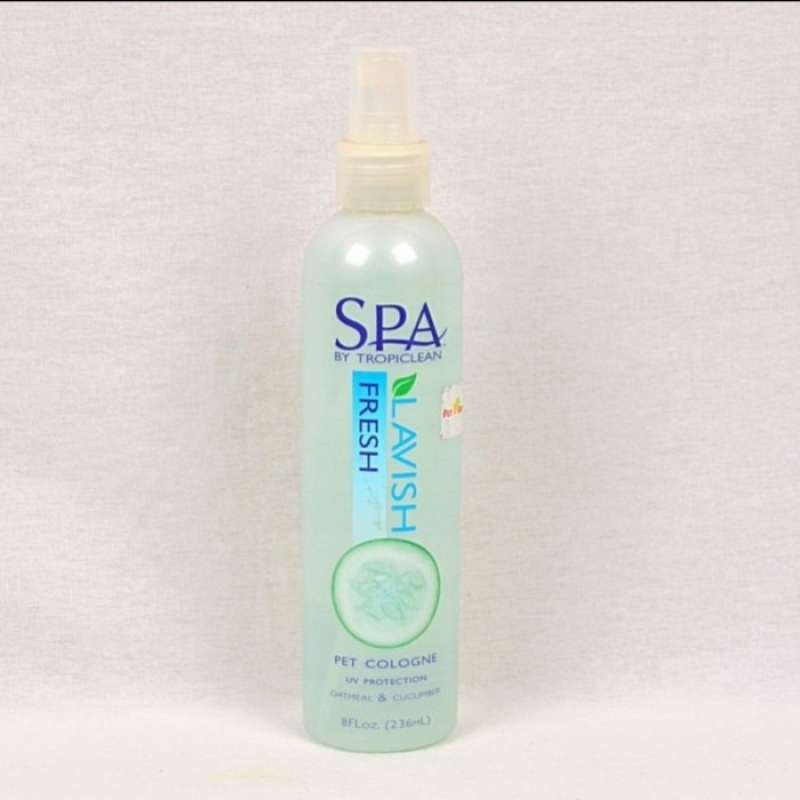 Promo Tropiclean Pet Spray Spa Lavish Fresh Cologne Oatmeal Cucumber