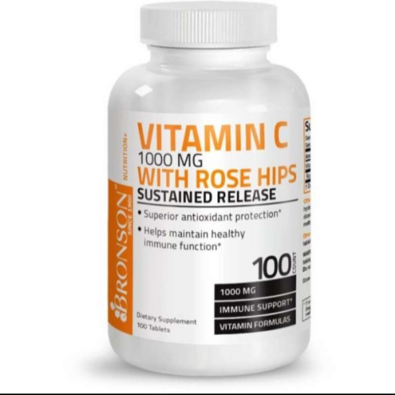 Promo Bronson vitamin c 1000mg wiht 50+ years sustained release 100