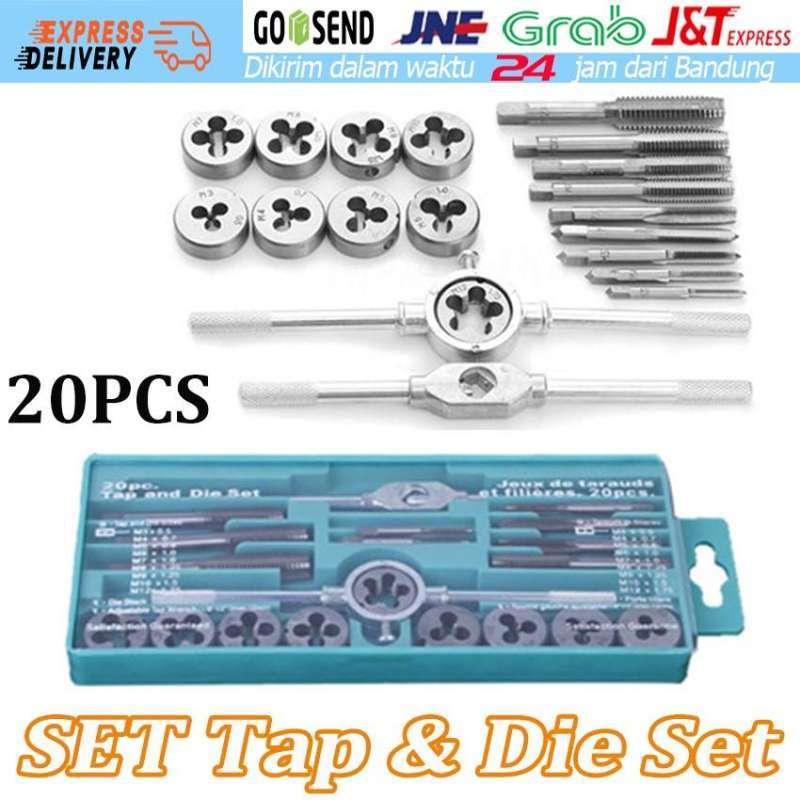 Jual Adjustable Hand Tap And Dies Set 12 Pcs Alat Snai Dan Tap Ulir di Seller Soyaglobal