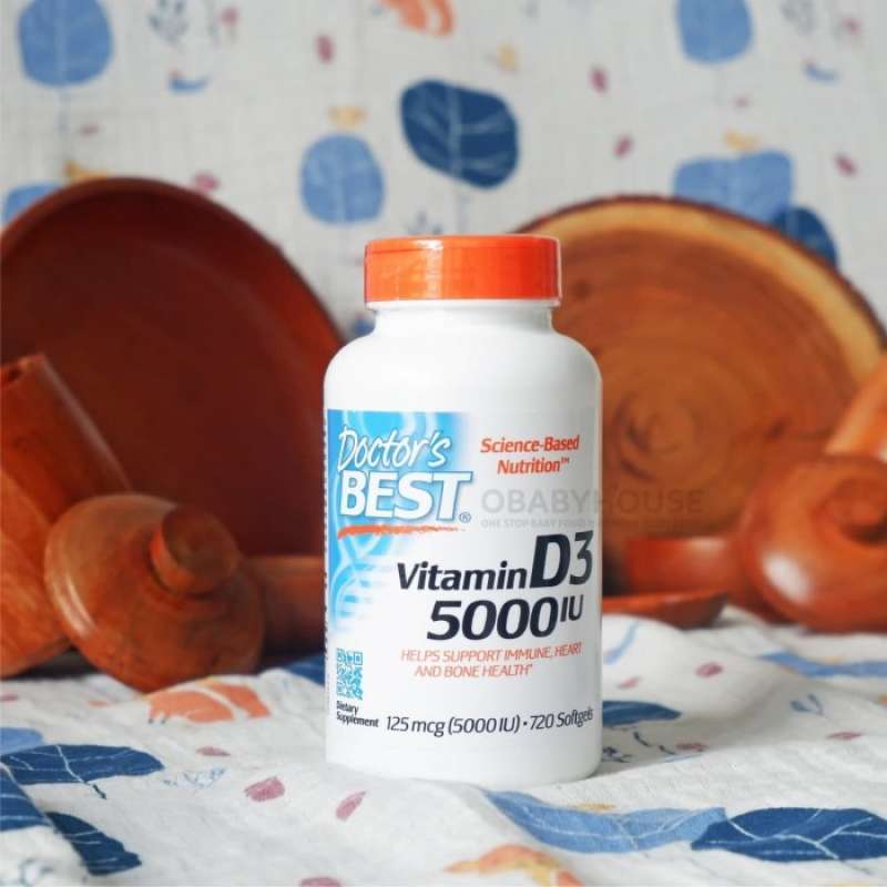 Promo Doctor's Best Vitamin D3 (5000 IU) 720 Softgels Diskon 33% di ...