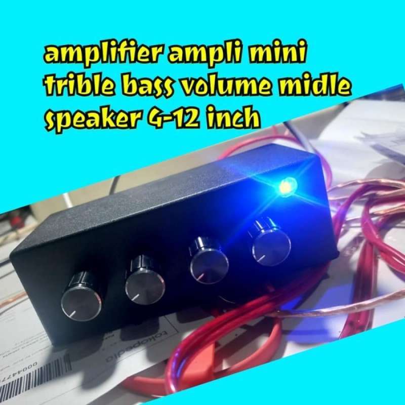 Promo Ampli mini 12v + Tone control volume bass trible midle/ amplifier