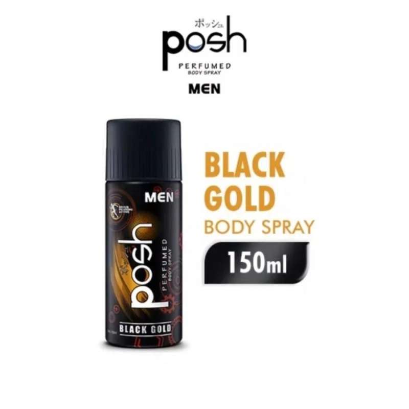 Jual POSH MEN Body Spray 150ml Black Gold di Seller Hana Care Shop