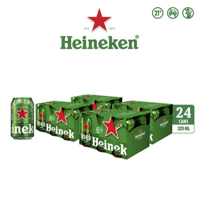 Jual Heineken Beer Case 24 Cans 320ml di Seller VINES Grogol Utara