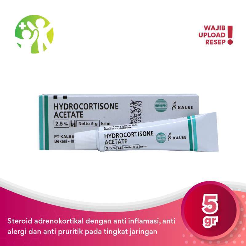 Jual Hydrocortison 2.5 Cream Obat Eczema, Inflamasi, Dan Dermatitis