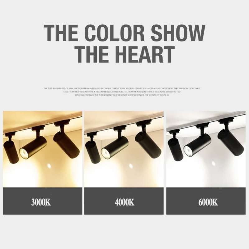 Promo Lampu Rell Track Led Sorot Lampu Rel Tracklight Spotlight 12w/25w ...