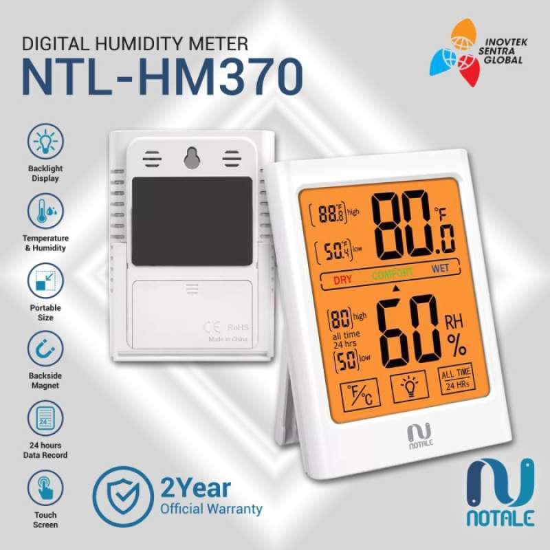 Promo Notale Hygrometer Thermometer Humidity Meter Alat Ukur Suhu