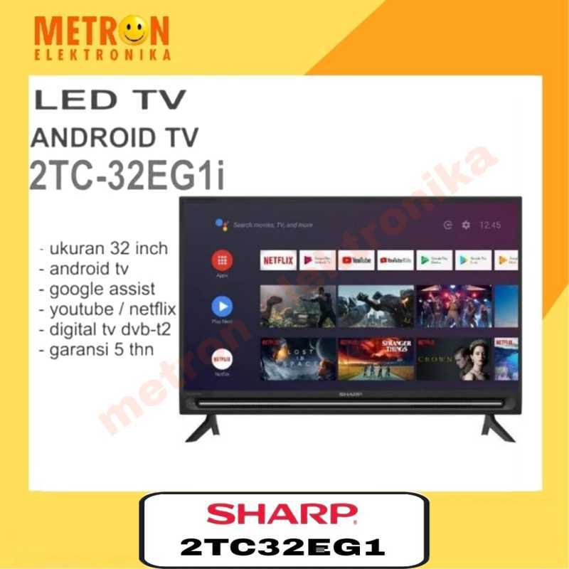Jual SHARP 2TC 32 EG1I/32 IN DIGITAL LED TV HD READY + USB GO0GLE TV