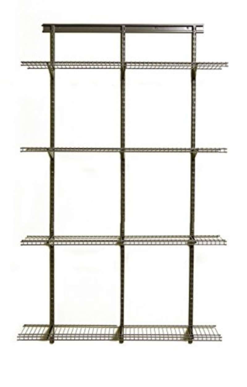 Promo ClosetMaid 52845 ShelfTrack Adjustable Utility Organizer Kit, 4