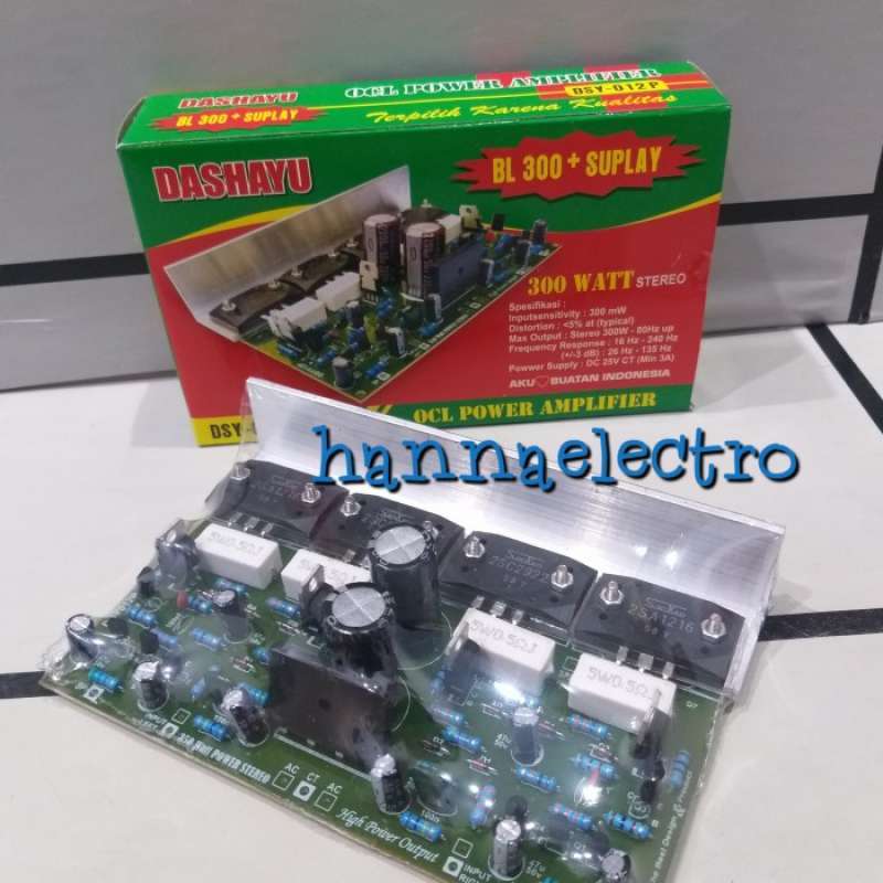 Promo kit power amplifier stereo 300 watt + PS DSY 012 Ps Diskon 23 di Seller Oracle Sunter