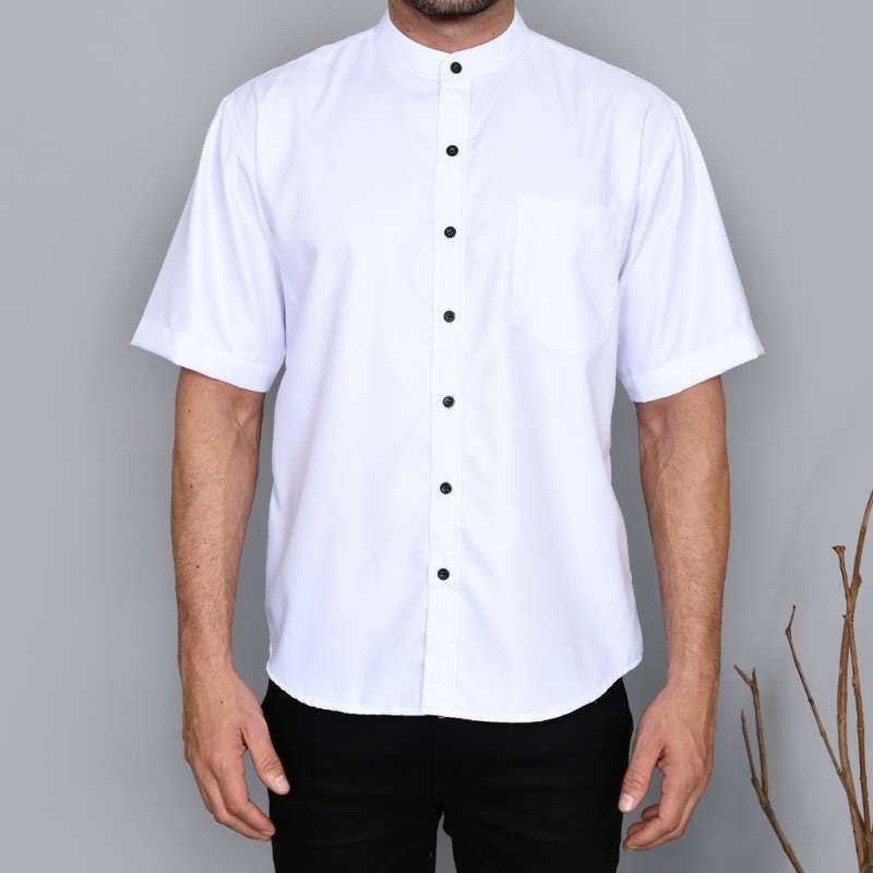Jual Dna Cloth - Kemeja Koko Pria Lengan Pendek Baju Koko Muslim Polos ...