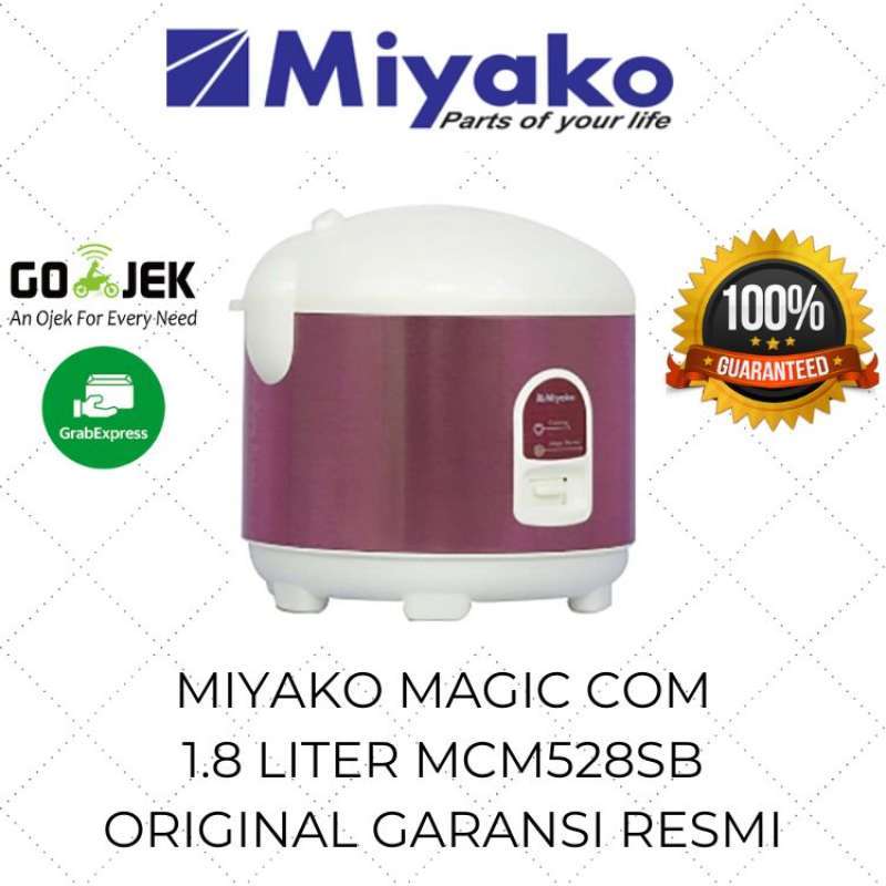 Promo Miyako Magic Com 3in1 1.8 Liter MCM528TS / Rice Cooker Miyako / Mejikom Murah /