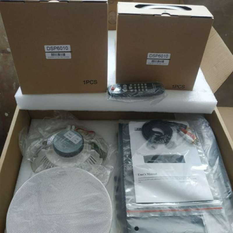 Promo Paket Ceiling Speaker + mini ampli (6 speakers) Diskon 23 di