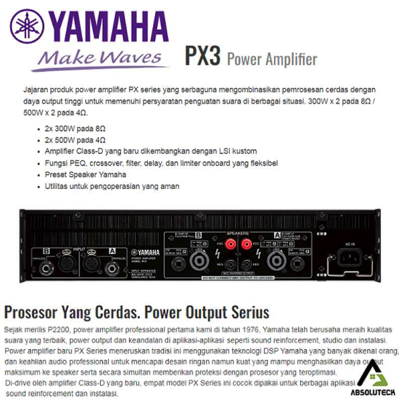 Jual Yamaha Px3 Power Amplifier Di Seller Absoluteck - Pinangsia, Kota ...