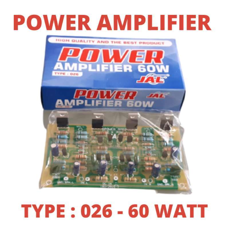Jual 60WATT STEREO KIT POWER AMPLI / 60W 60 W 60 WATT STREO AMPLIFIER