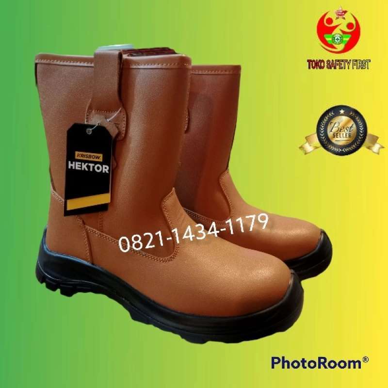 Jual Safety Shoes/sepatu Kerja Proyek Merk Krisbow Hektor 6 Inchi Ori