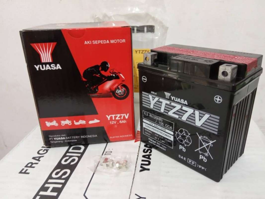 Jual Aki Motor Klx 150, D-tracker, W175, Xmax, Cbr 250 Rr Ytz7v Yuasa