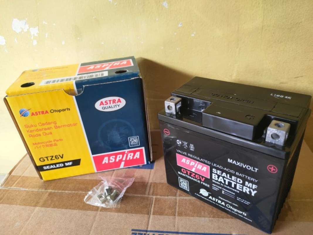 Jual Aki Motor Beat Iss, Scoopy Iss, Genio Iss, Vario 150 Iss Gtz6v