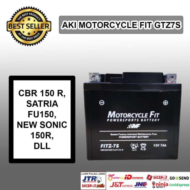 Promo Aki Motor Honda CRF 125 Accu MF GTZ7S Accu Kering Aki MF FITZ7S