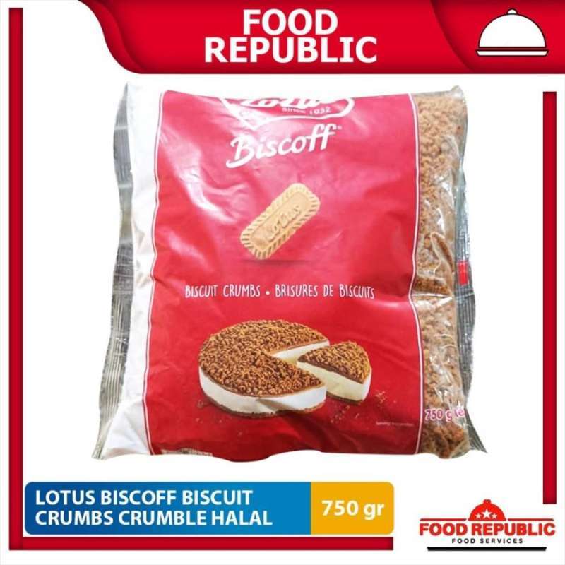 Jual LOTUS BISCOFF BISCUIT CRUMBLE 750 GR REMAH BISKUIT IMPORT HALAL