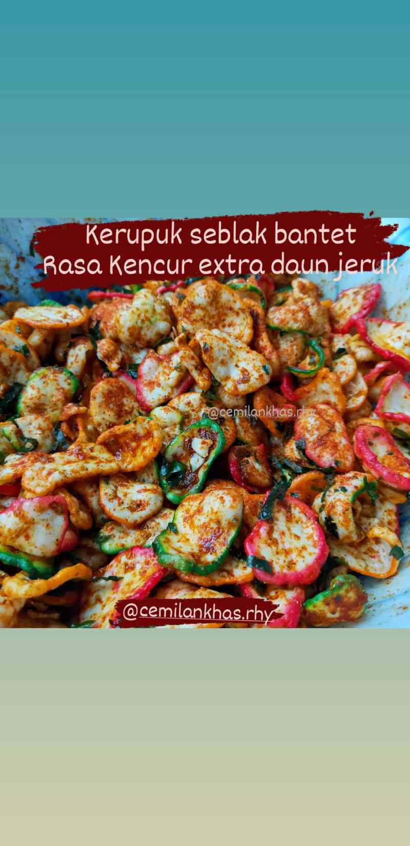 Resep Kerupuk Seblak Bantet : Kerupuk Bantet Pedas ...