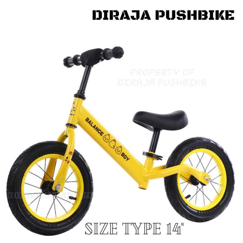 Jual BALANCE BIKE PUSH BIKE PUSHBIKE SEPEDA ANAK AIR TIRE SIZE BAN 14