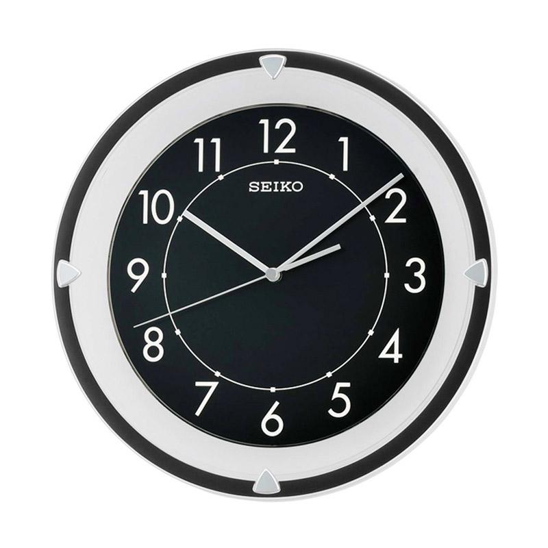Jual SEIKO QXA622K Quiet Sweep Jam Dinding Black [30 cm] di Seller Veco Official Store Sei