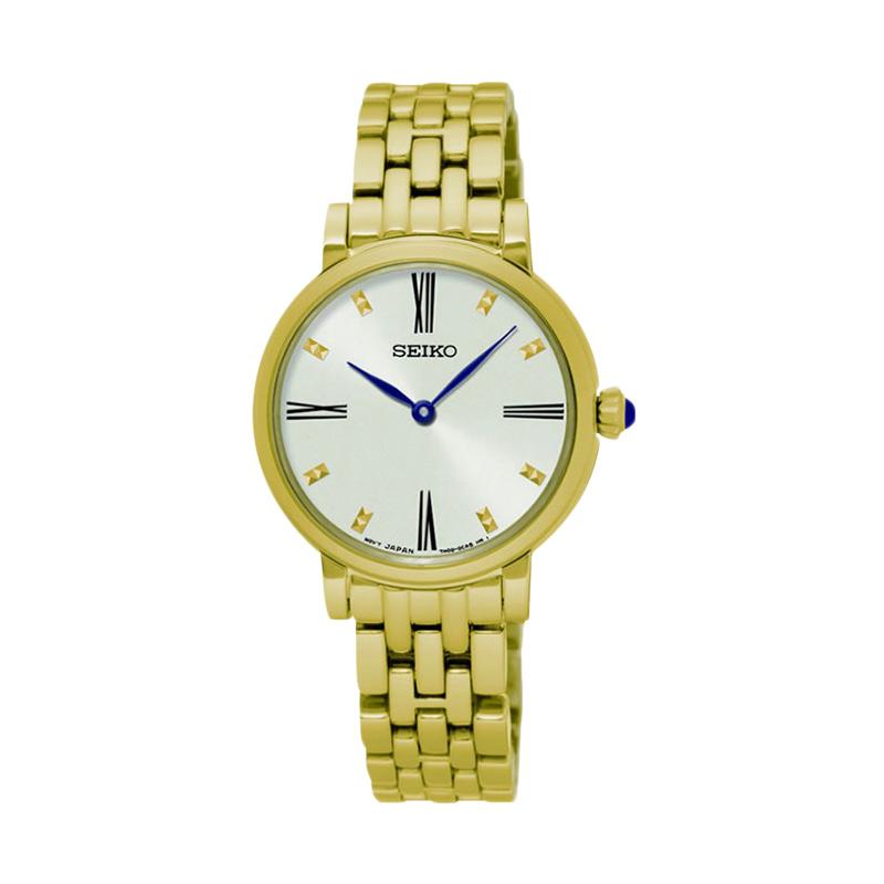 Jual Seiko SFQ814P1 Original Jam Tangan Wanita - Gold