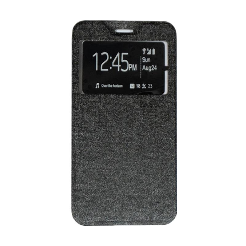 jual zagbox flip cover casing for vivo v5 black jual zagbox flip cover casing for vivo v5 black