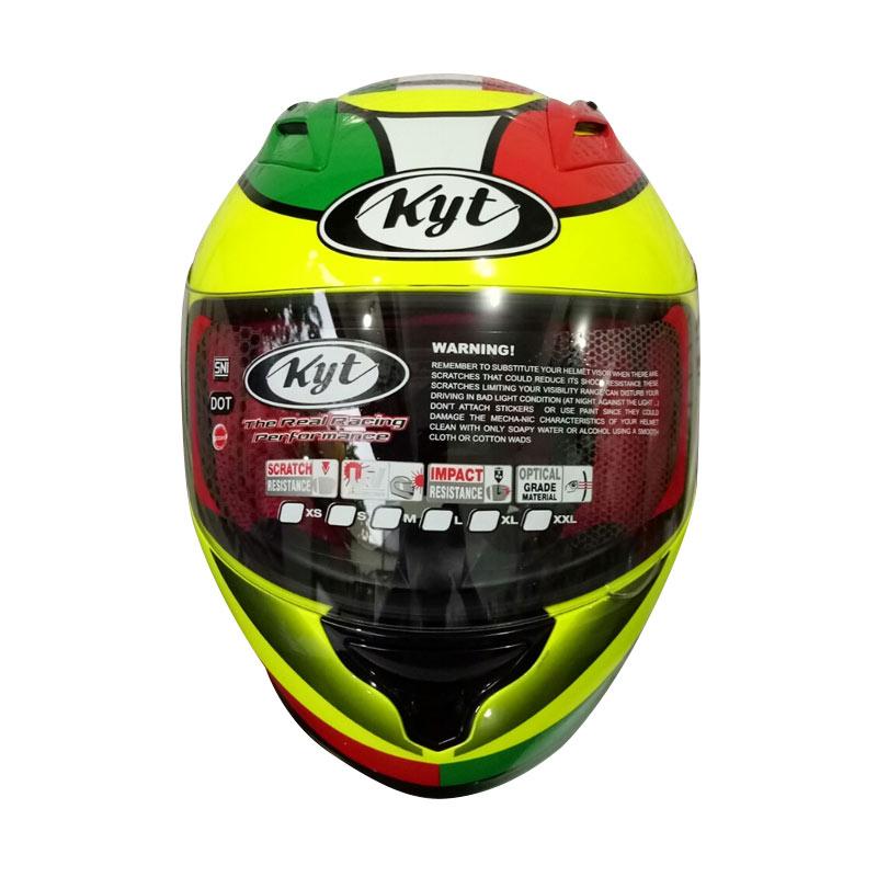 Jual KYT RC7 #15 Circuit Italia Helm Full Face - Yellow - XL di Seller ...