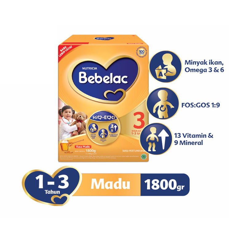 Jual Bebelac 3 Madu Susu Formula [1800 gr] Online - Harga