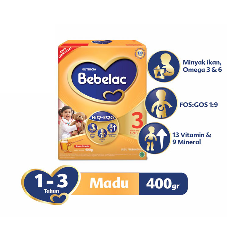 Jual Bebelac 3 Madu 400gr Box Susu Formula Online - Harga